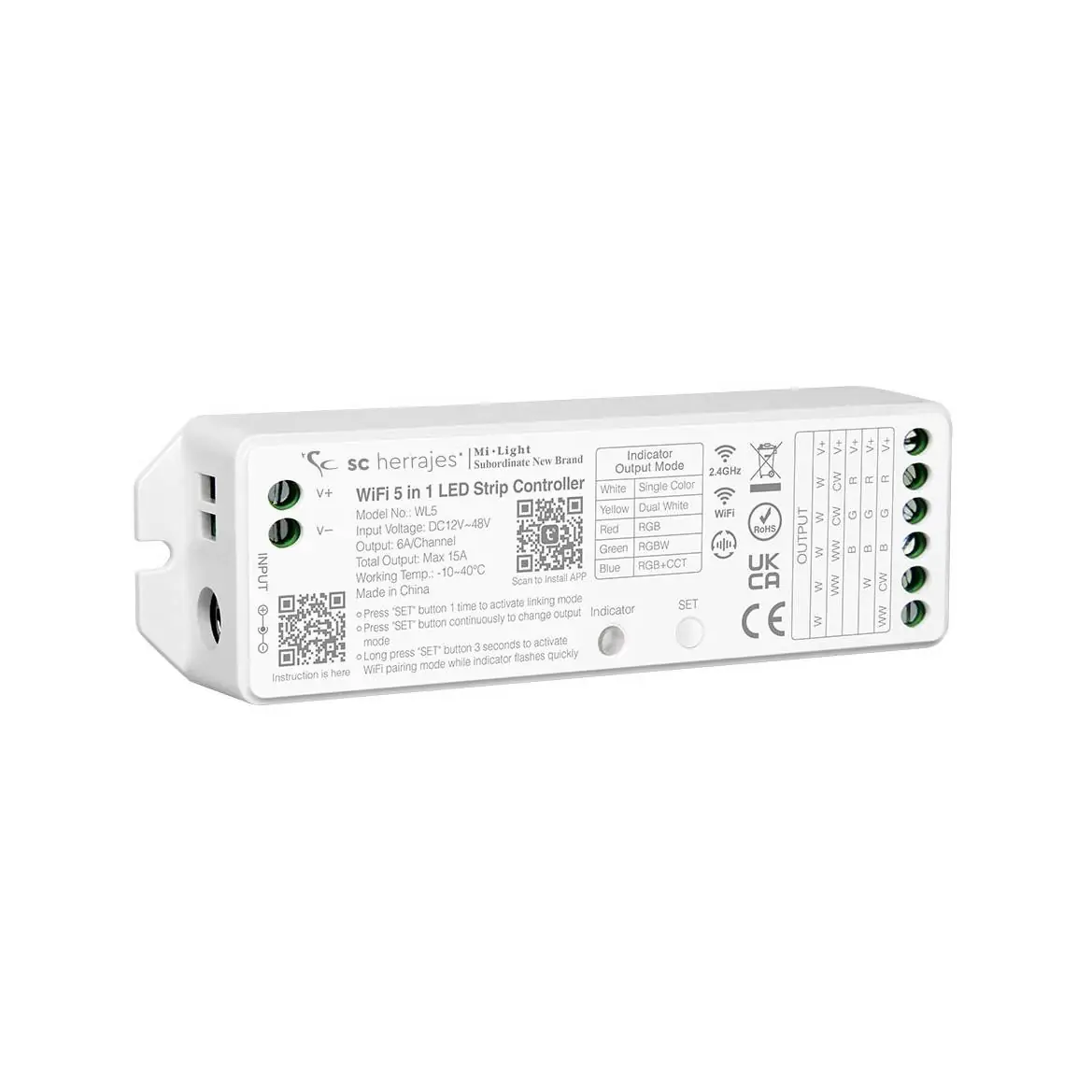 Controlador dual/mono wifi
